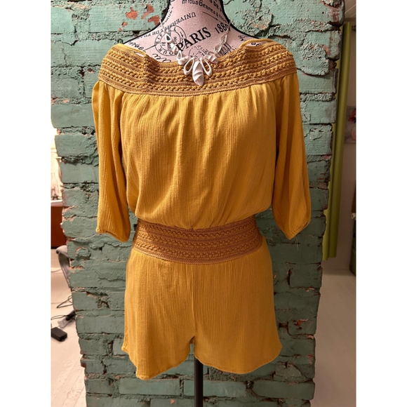 Solid Gold Romper - Picture 3 of 7